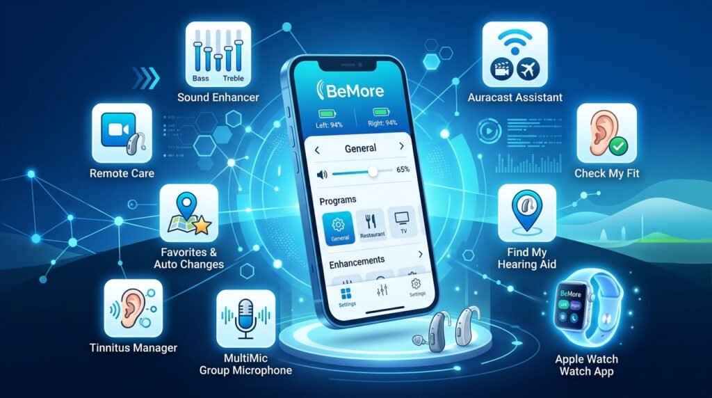 Main Features of the BeMore App